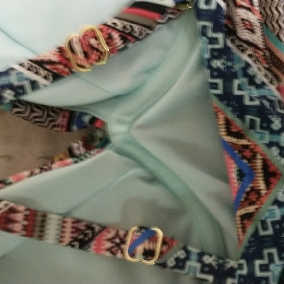 🌠HP🌠NWT Time and Tru Print Tankini w/Mid-rise Side Tie Bottom - Picture 4 of 10